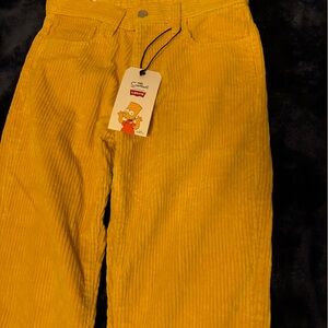Yellow corduroy Levi’s/The Simpsons collab